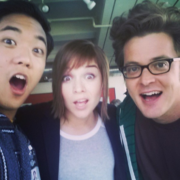 Bobo Chang and Chris Dotson with NCIS Los Angeles Actress Renée Felice Smith --- ©RobertBoboChang