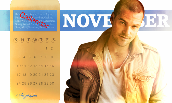 November Callen Calendar
