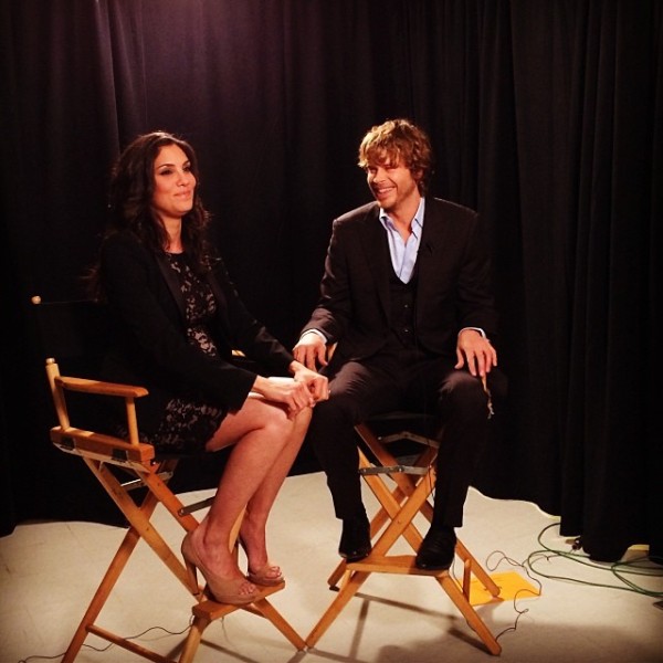 Daniela Ruah and Eric Christian Olsen at an unknown interview ©KristenJane