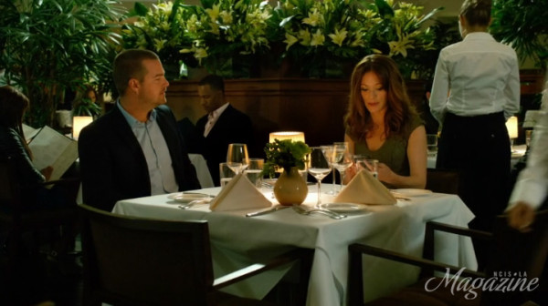 Callen and his blind date Jo... NO COMMENT !!