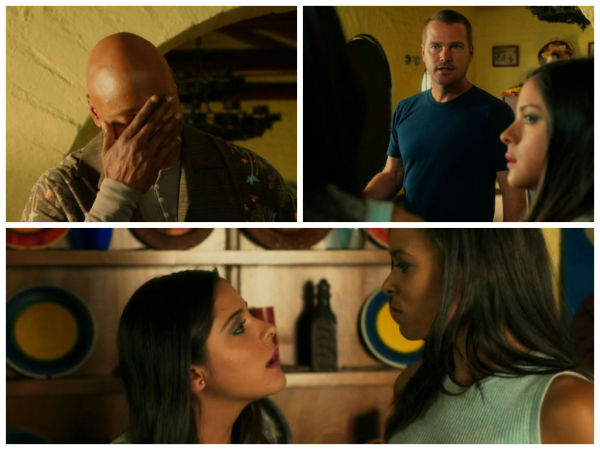 The girls fighting over Callen...